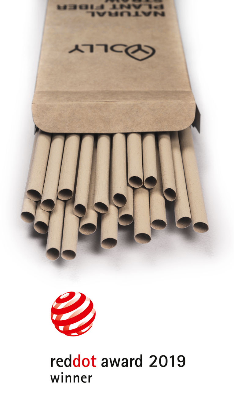 YOLLY Natural Bamboo Fiber Straw 天然竹纖維吸管